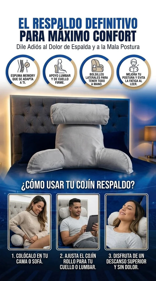 Descansa sin dolor de espalda ni cuello mientras ves TV, lees o trabajas desde casa.